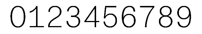 LarsMono Thin Font OTHER CHARS