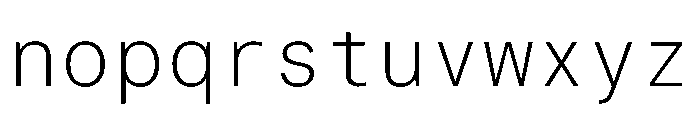 LarsMono Thin Font LOWERCASE