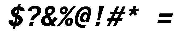 LarsMonoCyrillic BoldItalic Font OTHER CHARS