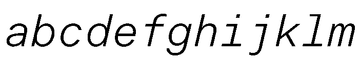 LarsMonoCyrillic LightItalic FONT