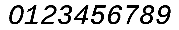 LarsMonoCyrillic MediumItalic Font OTHER CHARS