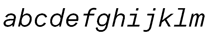 LarsMonoCyrillic RegularItalic FONT