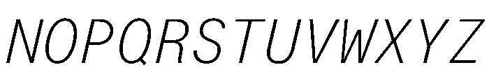 LarsMonoCyrillic ThinItalic Font UPPERCASE