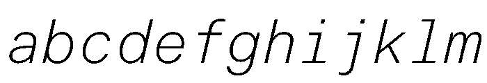 LarsMonoCyrillic ThinItalic FONT