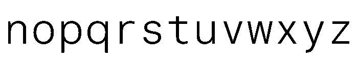 LarsMonoGreek Light Font LOWERCASE