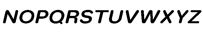 LarsRounded BoldExtendedItalic Font UPPERCASE
