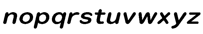 LarsRounded BoldExtendedItalic Font LOWERCASE
