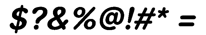 LarsRounded BoldItalic Font OTHER CHARS