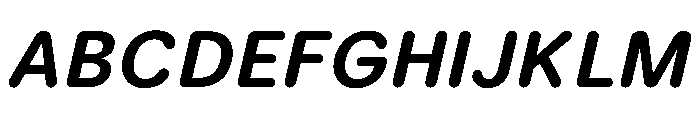 LarsRounded BoldItalic Font UPPERCASE