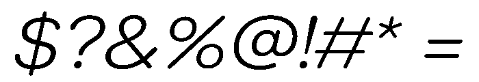 LarsRounded LightExtendedItalic Font OTHER CHARS