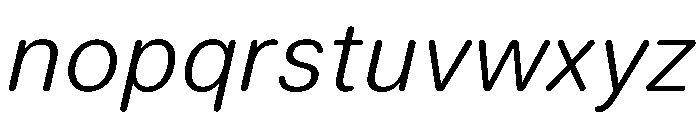 LarsRounded LightItalic Font LOWERCASE
