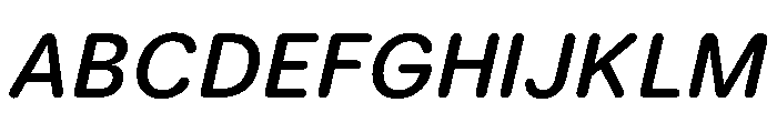 LarsRounded MediumItalic Font UPPERCASE