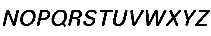 LarsRounded MediumItalic Font UPPERCASE