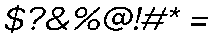 LarsRounded RegularExtendedItalic Font OTHER CHARS