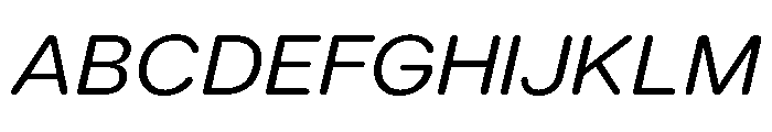 LarsRounded RegularExtendedItalic Font UPPERCASE