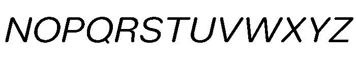LarsRounded RegularExtendedItalic Font UPPERCASE