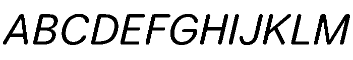LarsRounded RegularItalic Font UPPERCASE