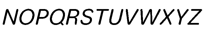 LarsRounded RegularItalic Font UPPERCASE
