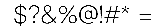 LarsRounded Thin Font OTHER CHARS