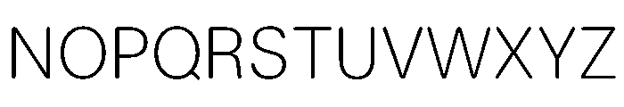 LarsRounded Thin Font UPPERCASE