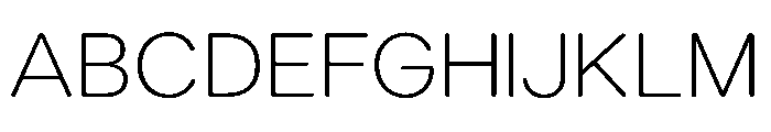 LarsRounded ThinExtended Font UPPERCASE