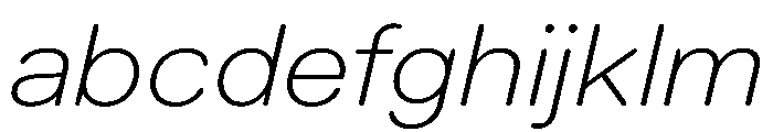 LarsRounded ThinExtendedItalic FONT