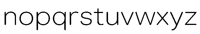 LarsRounded ThinExtended Font LOWERCASE