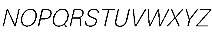 LarsRounded ThinItalic Font UPPERCASE