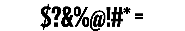 Larsen BoldCondensed Font OTHER CHARS
