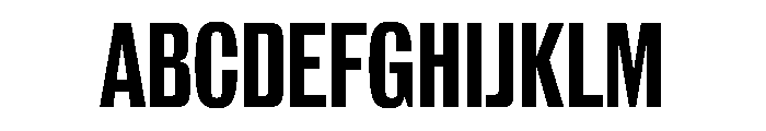 Larsen BoldCondensed Font UPPERCASE