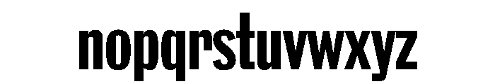 Larsen BoldCondensed Font LOWERCASE
