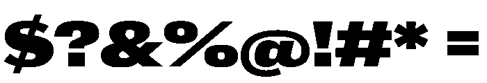 Larsen BoldExtended Font OTHER CHARS