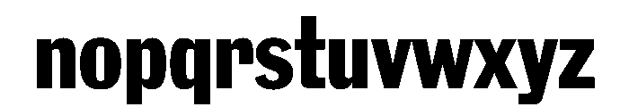 Larsen BoldNarrow Font LOWERCASE