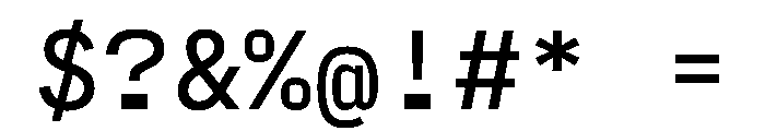 LarsenMono Regular Font OTHER CHARS
