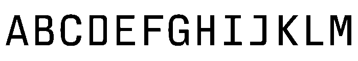 LarsenMono Regular Font UPPERCASE