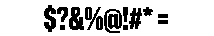 Lateral CompressedBlack Font OTHER CHARS