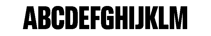 Lateral CompressedBlack Font UPPERCASE