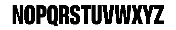 Lateral CompressedBlack Font UPPERCASE