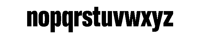 Lateral CompressedBlack Font LOWERCASE