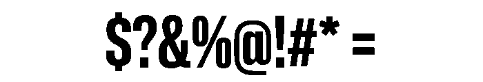 Lateral CompressedBold Font OTHER CHARS