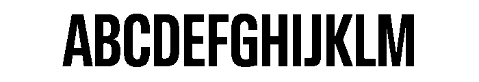 Lateral CompressedBold Font UPPERCASE