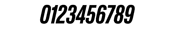 Lateral CompressedBoldItalic Font OTHER CHARS