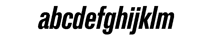Lateral CompressedBoldItalic FONT