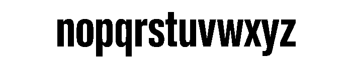 Lateral CompressedBold Font LOWERCASE