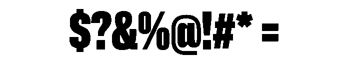 Lateral CompressedHeavy Font OTHER CHARS