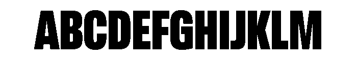 Lateral CompressedHeavy Font UPPERCASE