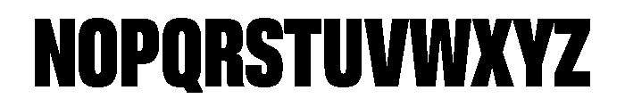 Lateral CompressedHeavy Font UPPERCASE