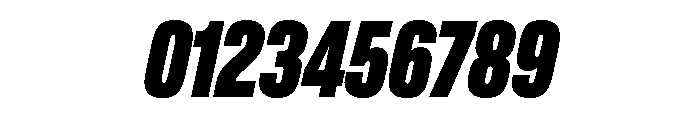 Lateral CompressedHeavyItalic Font OTHER CHARS