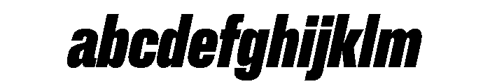 Lateral CompressedHeavyItalic FONT