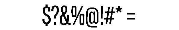 Lateral CompressedRegular Font OTHER CHARS